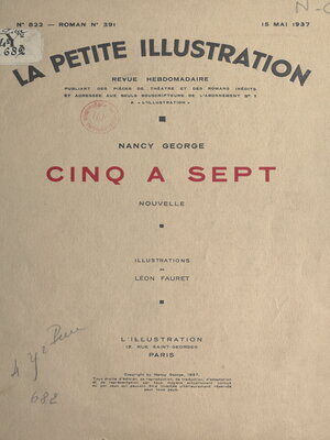 cover image of Cinq à sept